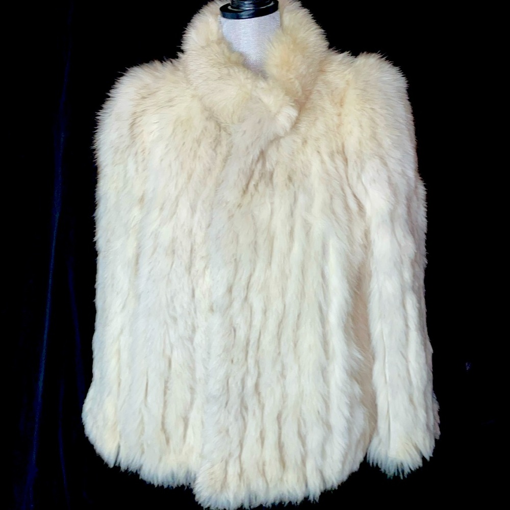 Saga Furs Cream Fur Jacket